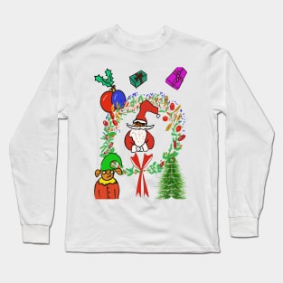 Santa and his elf Long Sleeve T-Shirt